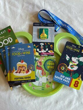 Disneyland 2026 Food & Wine Festival Souvenirs: Pin, Pass, Map, Guides, Plate